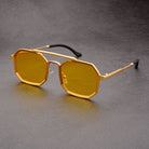 Men's Sunglasses | Angular | Trendy | Polarised Sunglasses | Sunnies for Guys-Chaps of London-Gold-Chaps of London