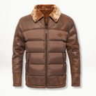 Men's Winter Jacket | Padded | Fur Collar | Puffer Jacket | Down Jacket-Winterjacken-Chaps of London-Brown-S-Chaps of London