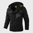 Men's Winter Jacket - Warm - Hooded - Snow Jacket - Men's Ski Coat-Jackets-Chaps of London-Black-S-Chaps of London