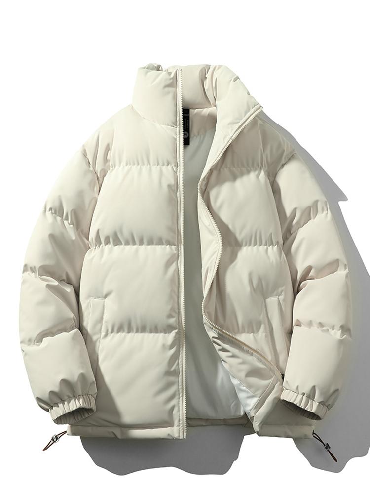 Men's Winter Jacket - Warm - Padded - Down Jacket - Puffer Jacket-Men Jackets-Chaps of London-Beige-S-Chaps of London