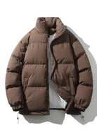 Men's Winter Jacket - Warm - Padded - Down Jacket - Puffer Jacket-Men Jackets-Chaps of London-Brown-S-Chaps of London