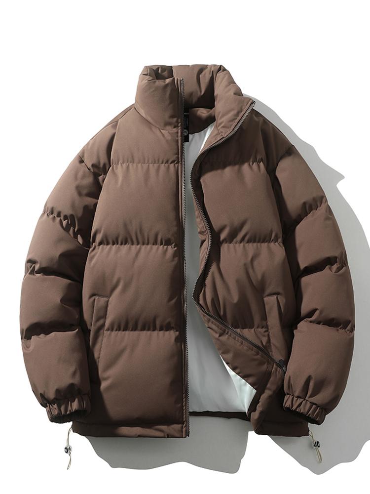 Men's Winter Jacket - Warm - Padded - Down Jacket - Puffer Jacket-Men Jackets-Chaps of London-Brown-S-Chaps of London