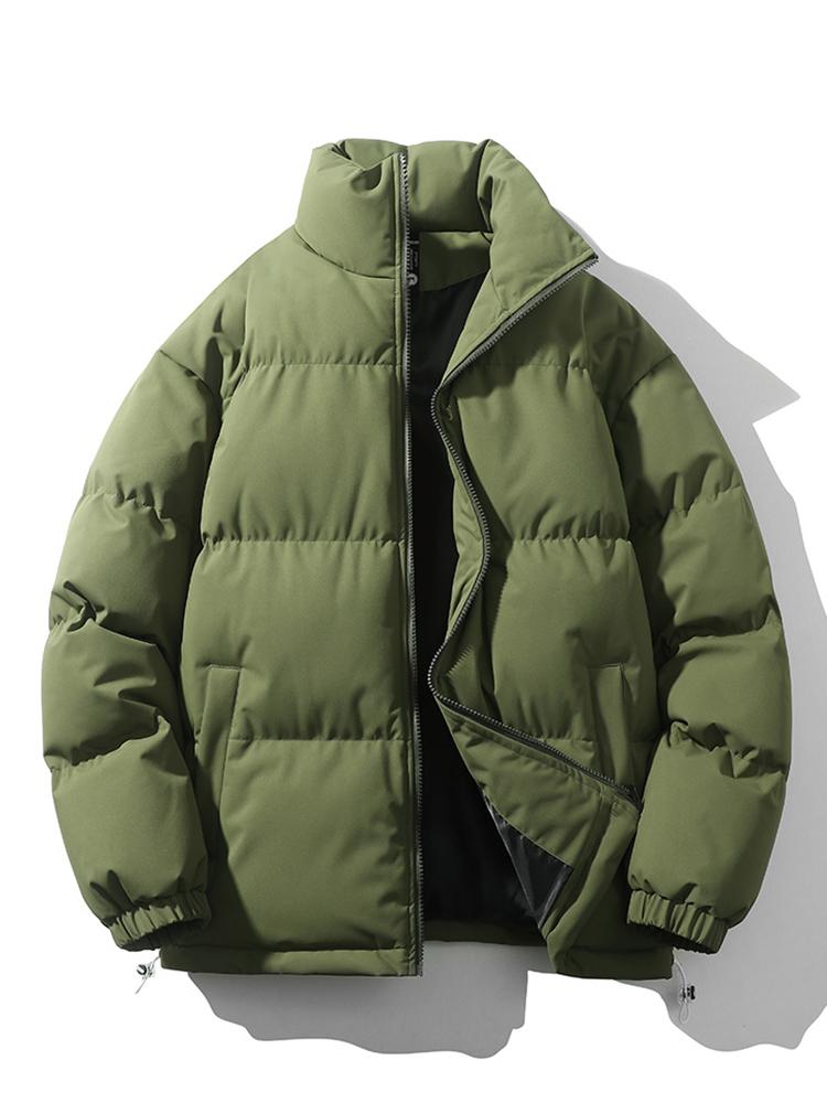 Men's Winter Jacket - Warm - Padded - Down Jacket - Puffer Jacket-Men Jackets-Chaps of London-Dark Green-S-Chaps of London