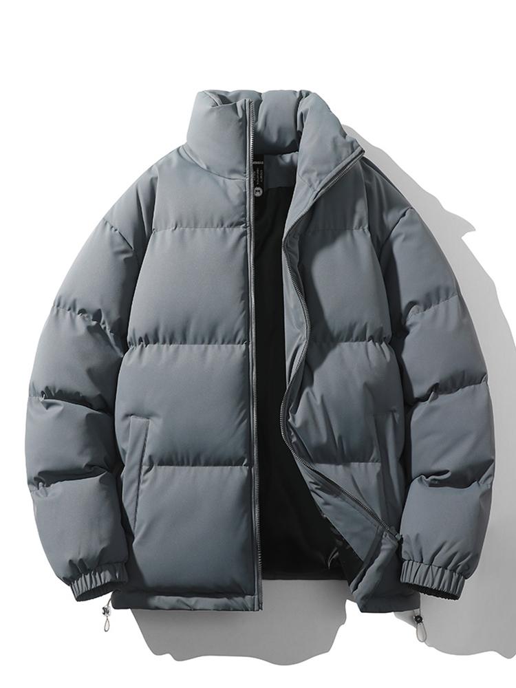 Men's Winter Jacket - Warm - Padded - Down Jacket - Puffer Jacket-Men Jackets-Chaps of London-Gray-S-Chaps of London