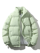 Men's Winter Jacket - Warm - Padded - Down Jacket - Puffer Jacket-Men Jackets-Chaps of London-Light Green-S-Chaps of London