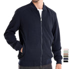 Men's Zip Up Sweatshirt - Casual Full Zip Bomber Sweatshirt Jacket with Pockets-Chaps of London-Chaps of London