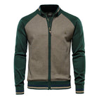 Men's Zip-Up Sweatshirt - Lightweight - Full Zip - Summer Jacket - Men's Clothing-Chaps of London-Green-S-Chaps of London