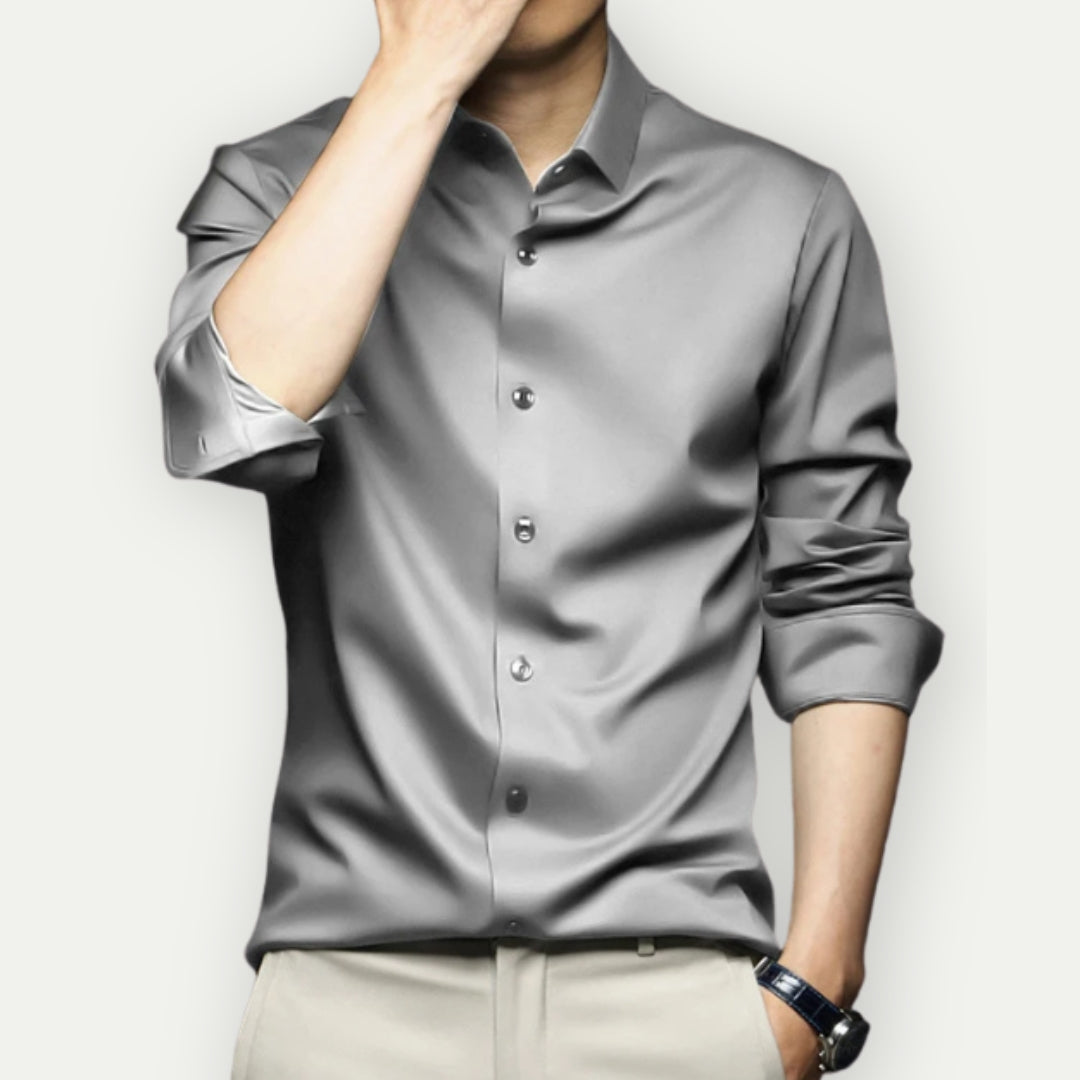 Non Iron Shirt - Anti Wrinkle - Button-Up - Dress Shirt - Men's Shirts-Men's long sleeve top-Chaps of London-Chaps of London