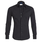 Non Iron Shirt -Button-Up - Long Sleeve - Dress Shirt - Men's Shirt-Chaps of London-Black-S-Chaps of London