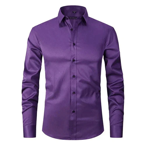 Non-Iron Shirt | Long Sleeve | Button-Up | Dress Shirt | Men's Shirts-Men's long sleeve top-Chaps of London-Chaps of London