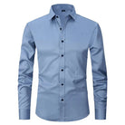 Non-Iron Shirt | Long Sleeve | Button-Up | Dress Shirt | Men's Shirts-Men's long sleeve top-Chaps of London-Light Blue-S-Chaps of London