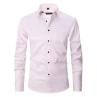 Non-Iron Shirt | Long Sleeve | Button-Up | Dress Shirt | Men's Shirts-Men's long sleeve top-Chaps of London-Pink-S-Chaps of London