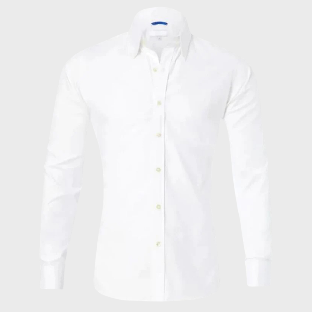 Non Iron Shirt - Wrinkle Free - Collared - Dress Shirt - Men's Button-Up Shirt-Chaps of London-Chaps of London