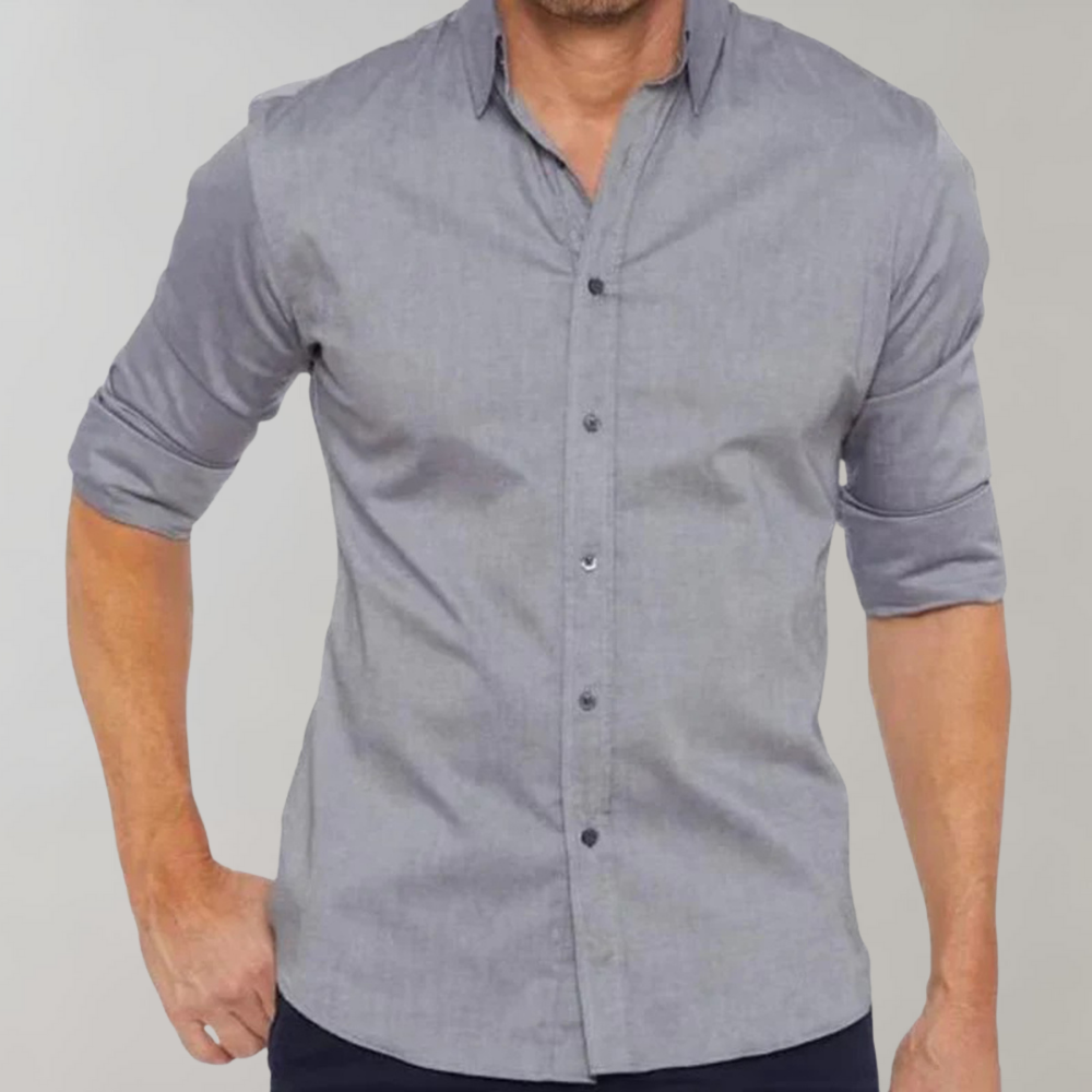 Non Iron Shirt - Wrinkle Free - Collared - Dress Shirt - Men's Button-Up Shirt-Chaps of London-Chaps of London