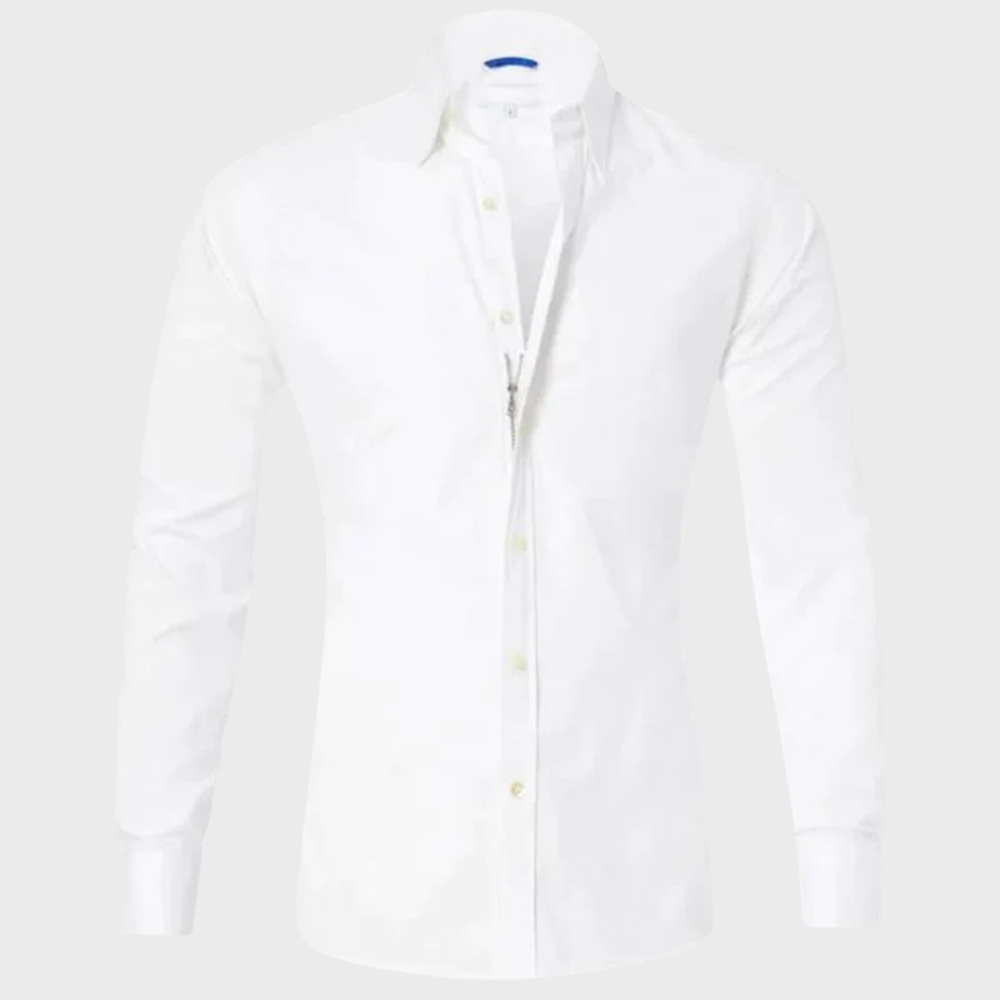 Non Iron Shirt - Wrinkle Free - Collared - Dress Shirt - Men's Button-Up Shirt-Chaps of London-Chaps of London