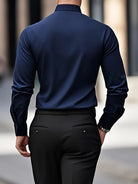 Non Iron Shirt | Wrinkle Free | Slim Fit | Button-Up Shirt | Men's Shirts-Men’s Dress Shirt-Chaps of London-Chaps of London