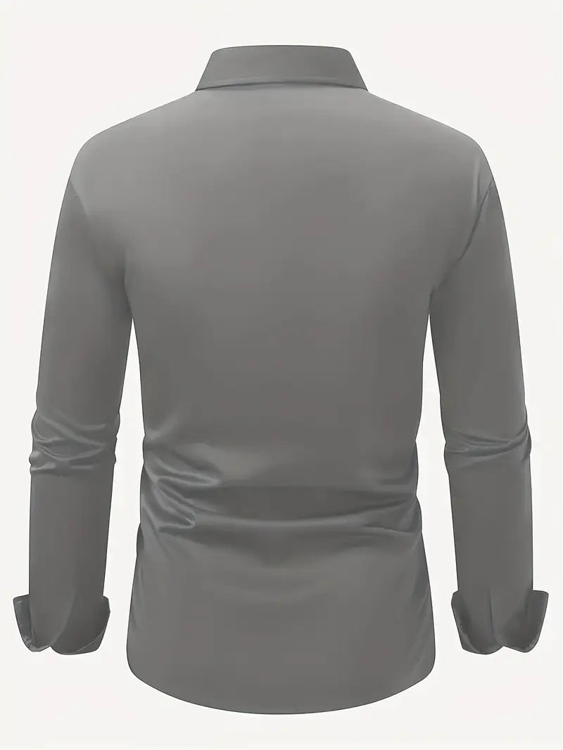Non Iron Shirt | Wrinkle Free | Slim Fit | Button-Up Shirt | Men's Shirts-Men’s Dress Shirt-Chaps of London-Chaps of London