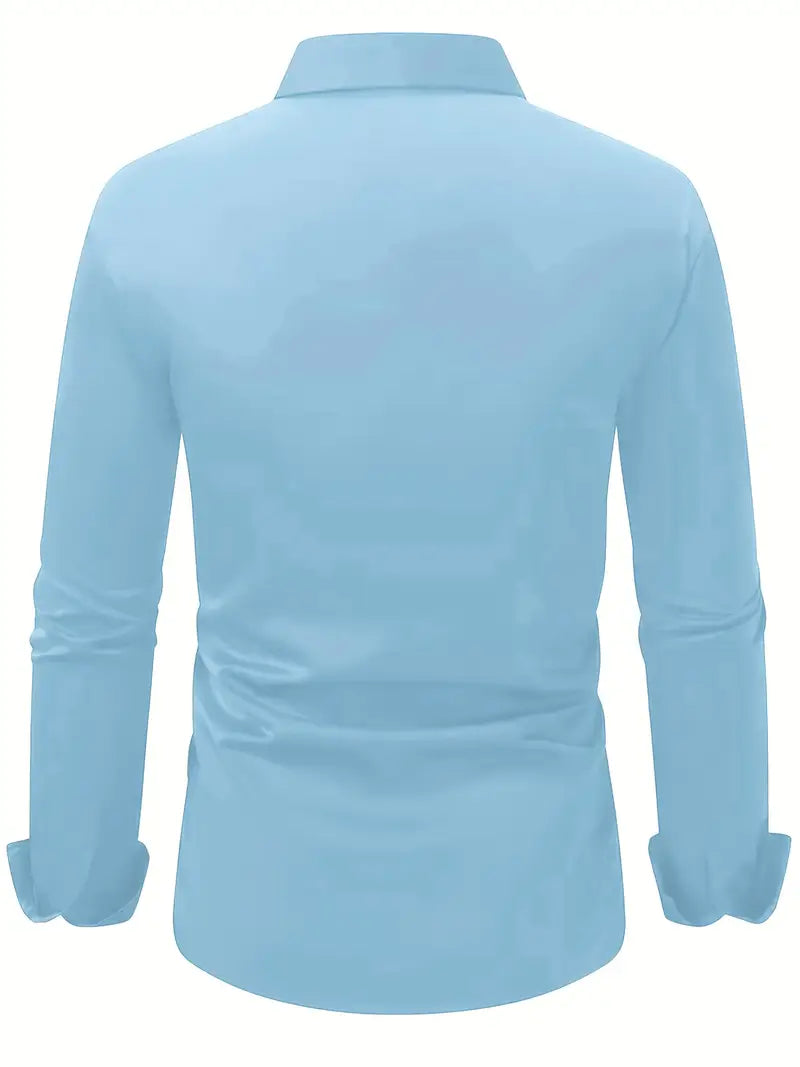 Non Iron Shirt | Wrinkle Free | Slim Fit | Button-Up Shirt | Men's Shirts-Men’s Dress Shirt-Chaps of London-Chaps of London