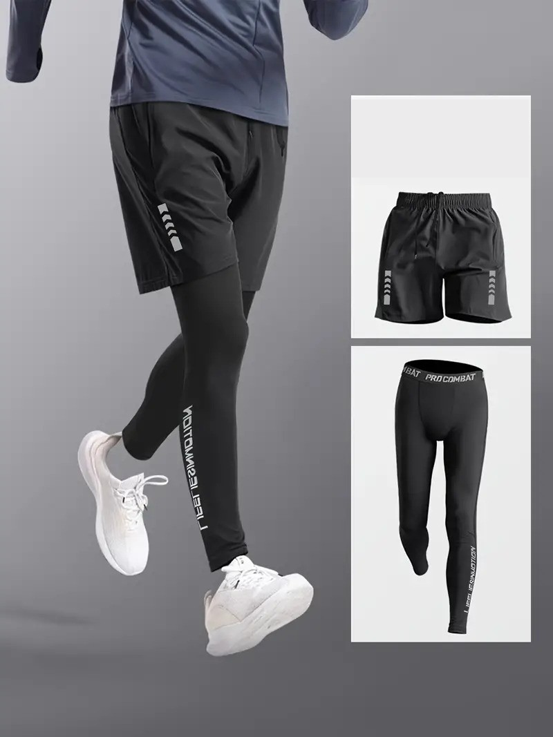 Norris Sportswear | Men's Leggings & Shorts Set-Chaps of London-Style 1-S-Chaps of London