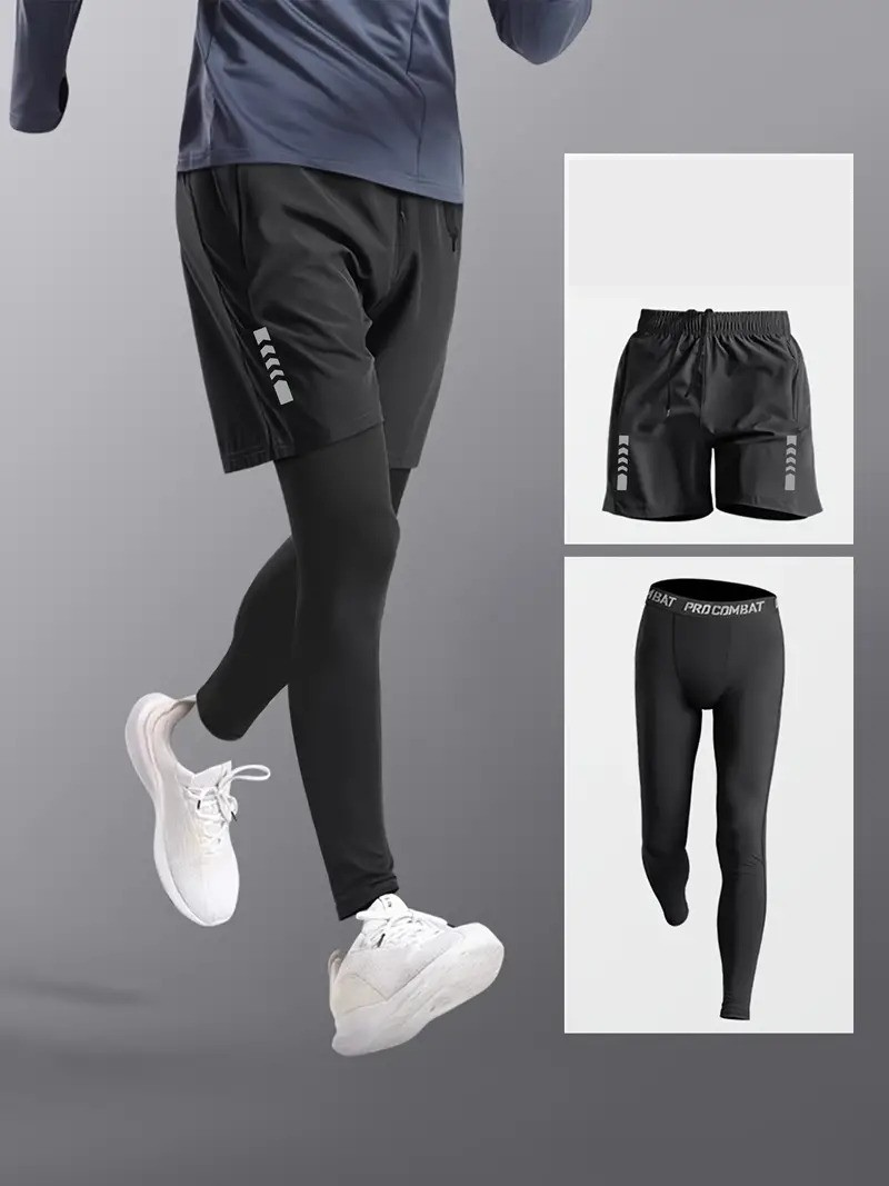 Norris Sportswear | Men's Leggings & Shorts Set-Chaps of London-Style 3-S-Chaps of London