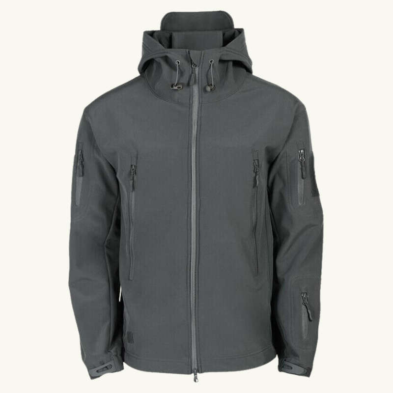 North Windproof Jacket | Men's outdoor hooded jacket-Chaps of London-Gray-M-Chaps of London