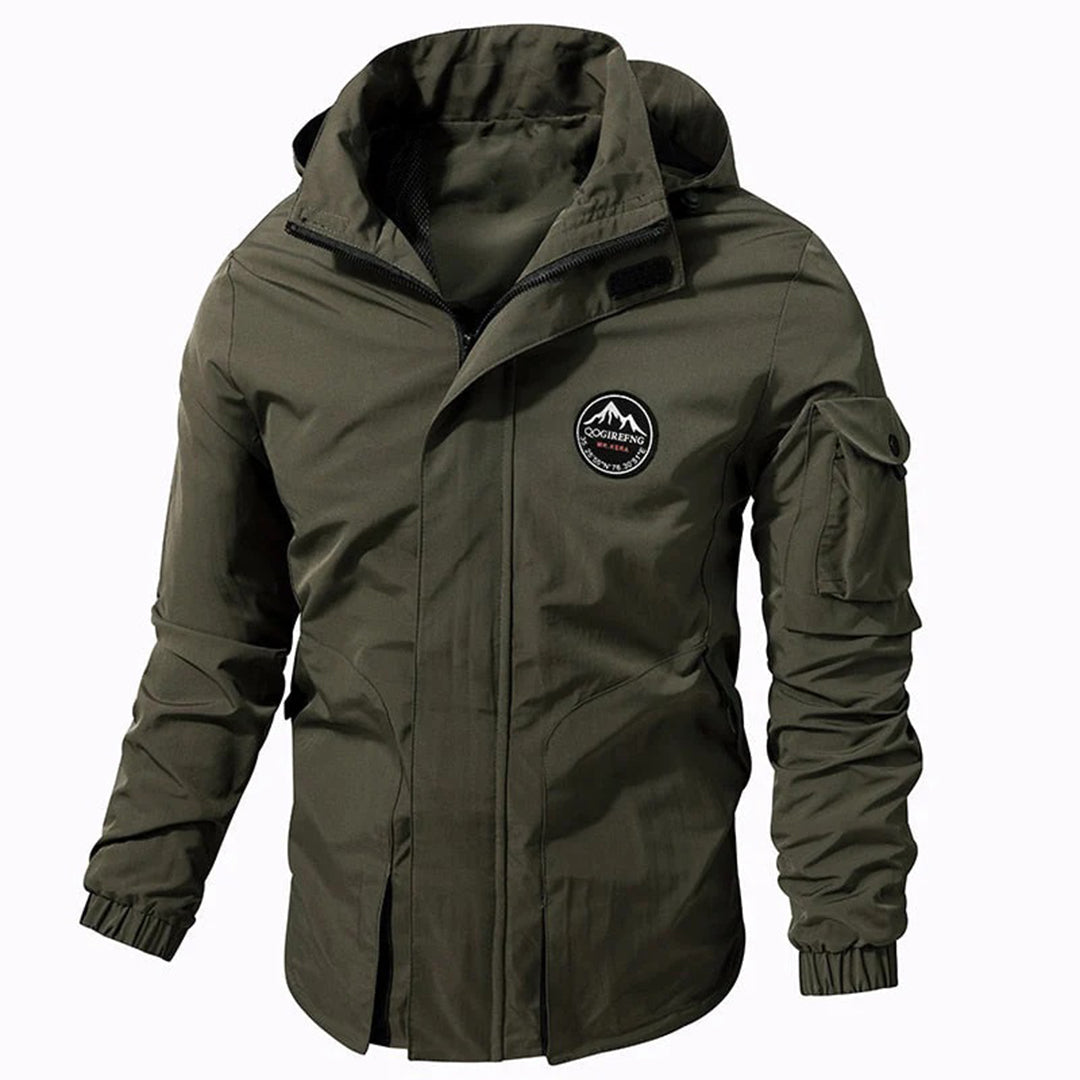 Outdoor Jacket | Hooded | Waterproof | Windbreaker Jacket | Men's Jacket-Fashion Men Jacket Bomber Fall-Chaps of London-Army Green-S-Chaps of London