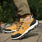 Outdoor Shoes - Slip-On - Orthopedic - Hiking Shoes - Men's Shoes-Comfortable Shoes-Chaps of London-Brown-Black-35.5-Chaps of London