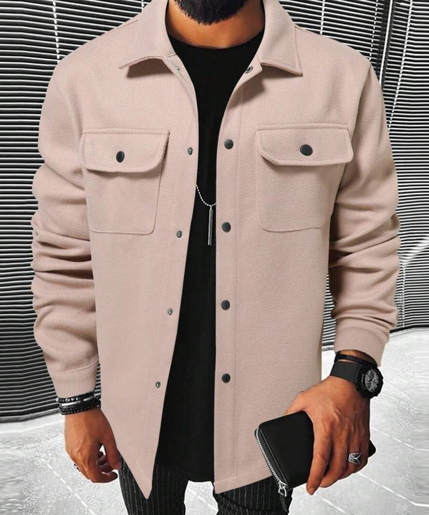 Overshirt - Buttoned - Chest Pockets - Men's Shirt - Shirt Jacket-Jackets-Chaps of London-Chaps of London