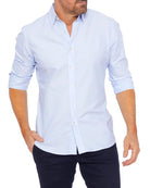Oxford Shirt | Wrinkle Free | Button-Up | Dress Shirt | Men' Non Iron Shirt-Shirts-Chaps of London-Light Blue-XS-Chaps of London