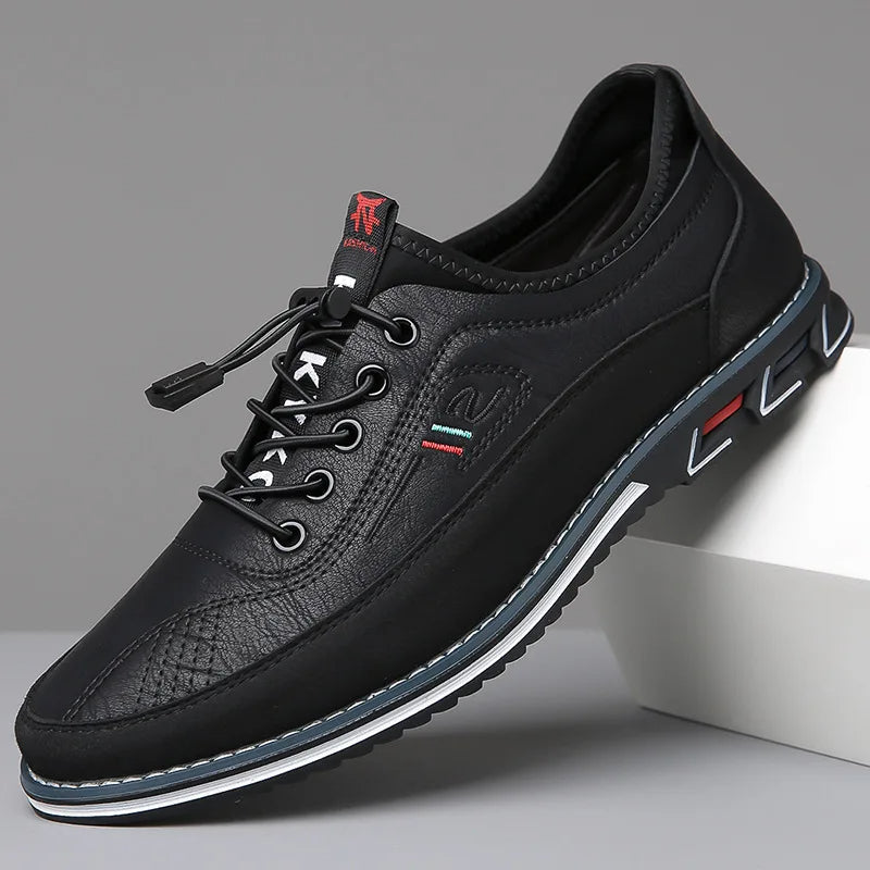 Oxford Shoes | Slip-On | Comfortable | Walking Shoes | Men's Shoes-Chaps of London-Black-38-Chaps of London