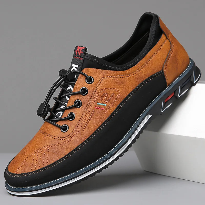 Oxford Shoes | Slip-On | Comfortable | Walking Shoes | Men's Shoes-Chaps of London-Brown-38-Chaps of London