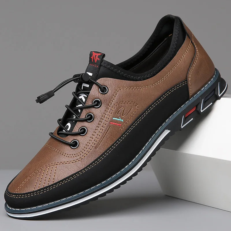Oxford Shoes | Slip-On | Comfortable | Walking Shoes | Men's Shoes-Chaps of London-Dark Brown-38-Chaps of London