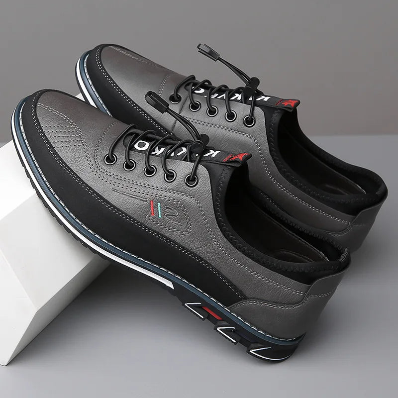 Oxford Shoes | Slip-On | Comfortable | Walking Shoes | Men's Shoes-Chaps of London-Gray-38-Chaps of London