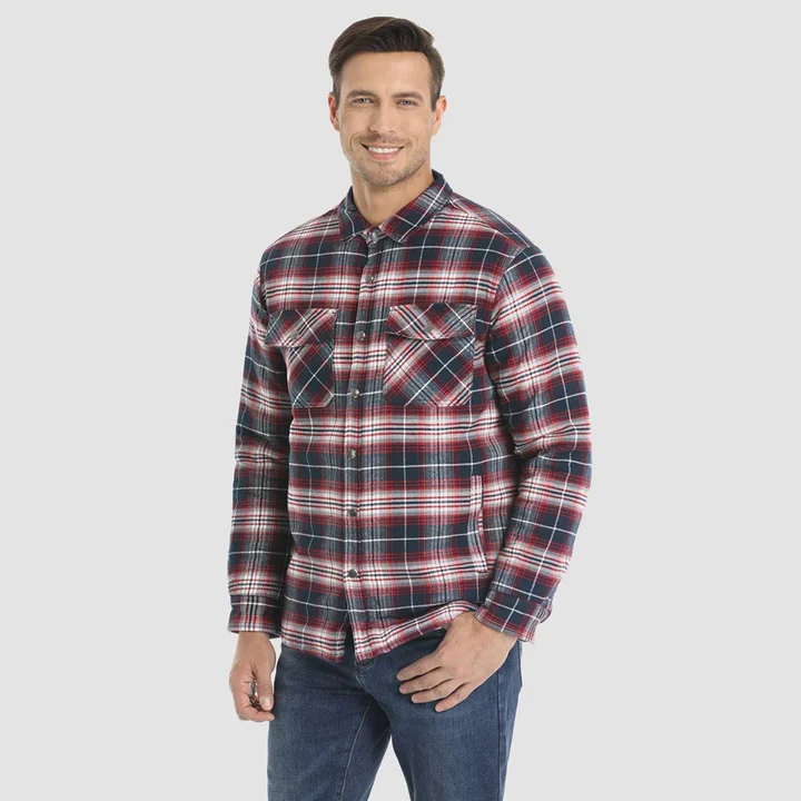 Plaid Jacket | Buttoned Up | Shirt Jacket | Quilted Jacket | Men's Flannel Jacket -Chaps of London-Chaps of London