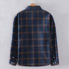 Plaid Shirt - Men's Button-Up Checkered Long Sleeve Shirt-Fashion Men Shirt Plaid Fall-Chaps of London-Chaps of London