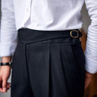 Pleated Pants - Men's Stylish Adjustable Waist Formal Dress Pants-Men Pants-Chaps of London-Chaps of London
