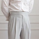 Pleated Pants - Men's Stylish Adjustable Waist Formal Dress Pants-Men Pants-Chaps of London-Chaps of London
