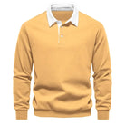 Polo Jumper - Long Sleeve - Quarter Button-Up - Polo Sweater - Men's Polo Shirts-Trui-Chaps of London-Chaps of London