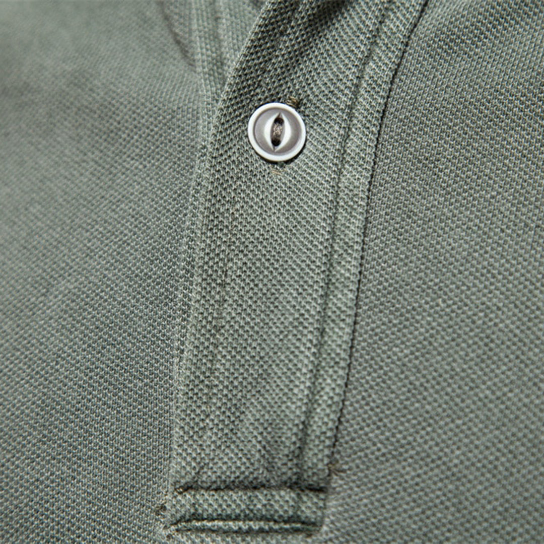 Polo Shirt - Collared - Short Sleeve - Button Neck T-Shirt - Men's T-Shirts-Chaps of London-Chaps of London
