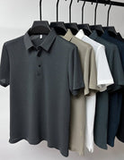 Polo Shirt - Men's Lightweight Button-Up Polo Shirt-Men's Shirt-Chaps of London-Chaps of London