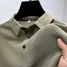 Polo Shirt - Men's Lightweight Button-Up Polo Shirt-Men's Shirt-Chaps of London-Green-M-Chaps of London