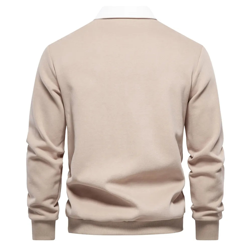 Polo Shirt - Pullover - Long Sleeve - Polo Sweater - Men's Clothing-Men Shirts-Chaps of London-Chaps of London