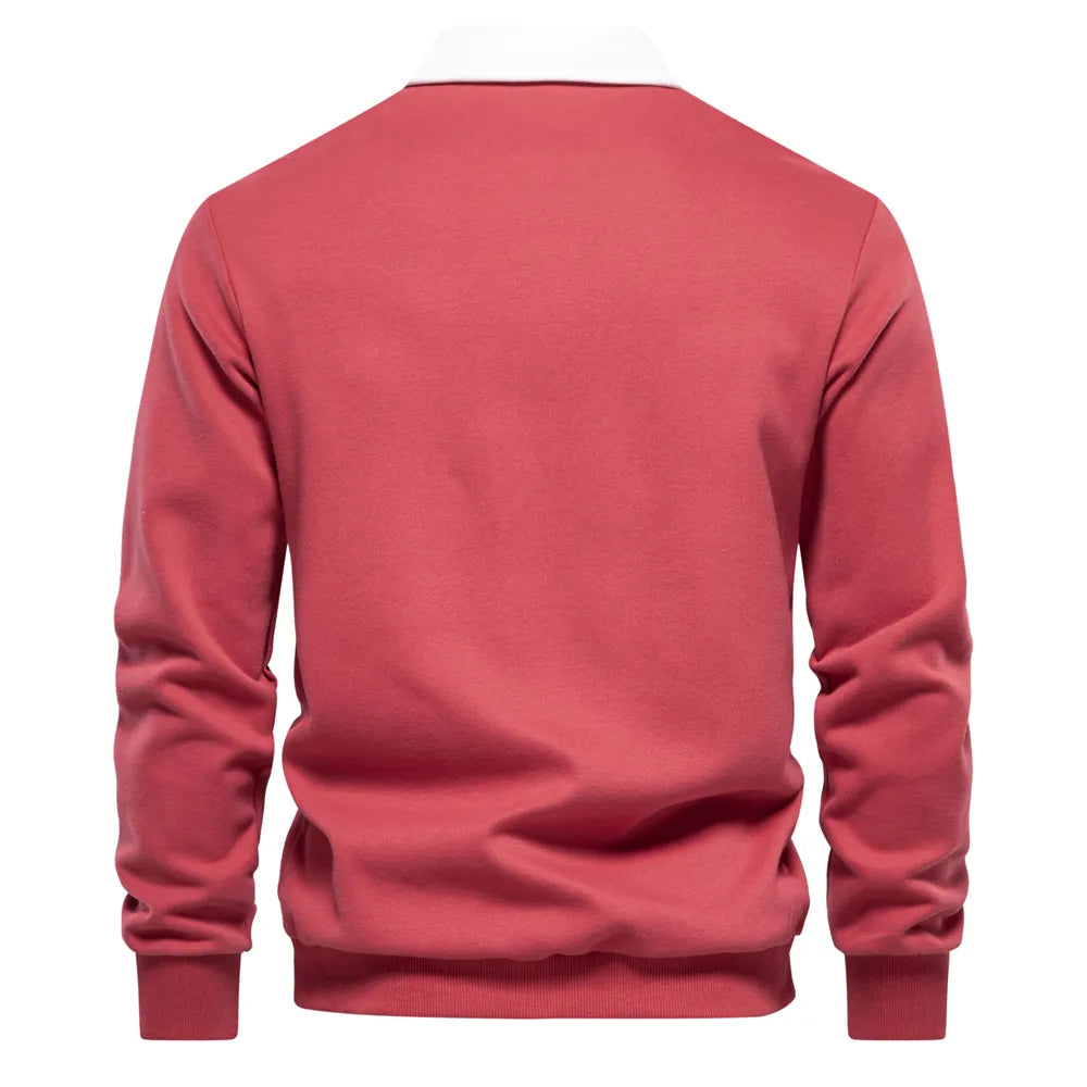 Polo Shirt - Pullover - Long Sleeve - Polo Sweater - Men's Clothing-Men Shirts-Chaps of London-Chaps of London