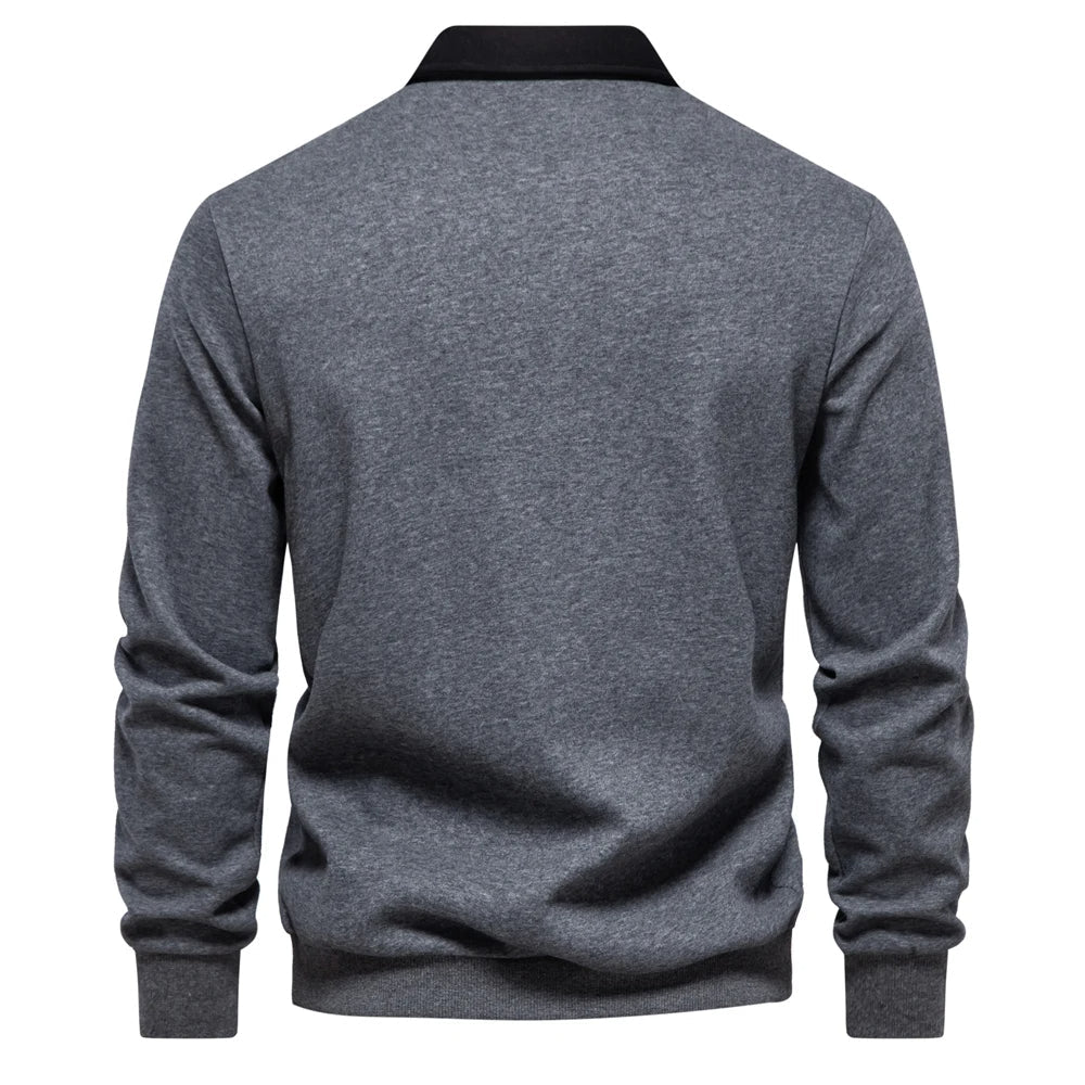 Polo Shirt - Pullover - Long Sleeve - Polo Sweater - Men's Clothing-Men Shirts-Chaps of London-Chaps of London