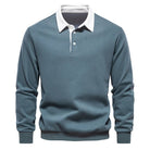 Polo Shirt - Pullover - Long Sleeve - Polo Sweater - Men's Clothing-Men Shirts-Chaps of London-Light Green-S-Chaps of London