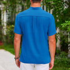 Polo Shirt - Short Sleeve - Button-Up - Polo T-Shirt - Men's Clothing-Men's short sleeve top-Chaps of London-Chaps of London