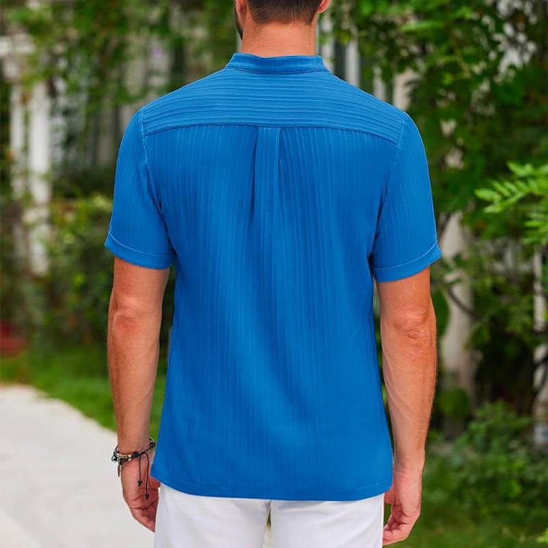 Polo Shirt - Short Sleeve - Button-Up - Polo T-Shirt - Men's Clothing-Men's short sleeve top-Chaps of London-Chaps of London