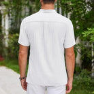 Polo Shirt - Short Sleeve - Button-Up - Polo T-Shirt - Men's Clothing-Men's short sleeve top-Chaps of London-Chaps of London