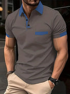 Polo Shirt - Short Sleeve - Collared - Polo T-Shirt - Men's Shirts-Chaps of London-Dark Gray-S-Chaps of London