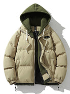 Puffer Jacket | Hooded | Thick | Padded Jacket | Winter Coats Men-Chaps of London-Beige-S-Chaps of London